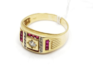 Pawnitems, Ring, with stones Ø20¾ 18K 7,6g, in auction: Pawn – Tuesday 22 November 2011