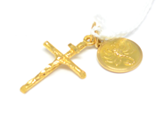 Pawnitems, Pendants, 2st one cross 18K 2,8g, in auction: Pawn – Tuesday 22 November 2011