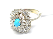 Pawnitems, Ring, white gold with stones Ø18 18K 7g, in auction: Pawn – Tuesday 22 November 2011