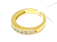 Pawnitems, Ring, with diamonds  9xca0,04ct Ø16¼ 18K 4,2g, in auction: Pawn – Tuesday 22 November 2011