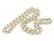 Pawnitems, Necklace, "loop-in-loop-link" 43cm silver 36,1g, in auction: Pawn – Tuesday 22 November 2011