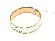 Pawnitems - Ring, silver and gold  with engraving 18K 3,9g - View 1