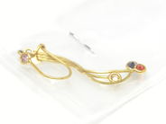 Pawnitems, Earring, 1st with stones 18K 1,7g, in auction: Pawn – Tuesday 22 November 2011