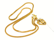 Pawnitems, Necklace, 40cm Pendant 21K 8,8g, in auction: Pawn – Tuesday 22 November 2011