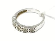 Pawnitems, Ring, white gold with small diamonds 35xca0,01ct Ø17½ 18K 3,6g, in auction: Pawn – Tuesday 22 November 2011