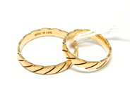 Pawnitems, Rings, 2st Ø21½ Ø17 18K 8,1g, in auction: Pawn – Tuesday 22 November 2011