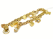 Pawnitems, Bracelet with 8 charms 19,5cm 18K 20,1g, in auction: Pawn – Tuesday 22 November 2011