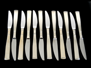 Pawnitems - Forks, Table forks Rosenholm 12st 170mm  Table knives Rosenholm 12st 198mm silver - View 3