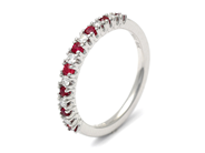 Jewellery - ETERNITY RING, 18K white gold - View 1