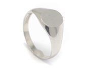 Jewellery - SIGNET RING, 18K white gold - View 1