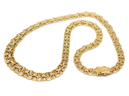 Jewellery - NECKLACE, 18K gold  weight 29,7 g "x-link" with bar length  45 cm handmade  Joáns - View 1