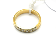 Pawnitems, Ring, double-dyed with diamonds 6x0,02ct engraved 18K Ø15¾, in auction: Pawn – Tuesday 5 June 2012