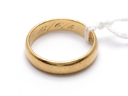 Pawnitems, Ring, engraved 9K Ø19 4,8g, in auction: Pawn – Tuesday 5 June 2012