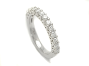 Jewellery - ETERNITY RING, 18K white gold with 13 st brilliant cut diamonds 0,66 ctw - View 1