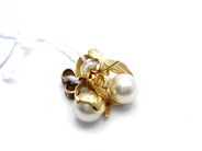 Pawnitems, Earrings 1 pair with pearls 14K 3,2g, in auction: Pawn – Tuesday 31 July 2012