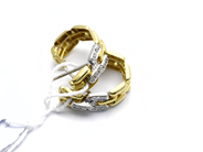 Pawnitems, Earrings 1 pair with stones without stoppers 18K 7,4g, in auction: Pawn – Tuesday 31 July 2012
