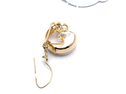 Pawnitems, Earrings 2 items one 14K 0,7g one 18K 1g, in auction: Pawn – Tuesday 31 July 2012