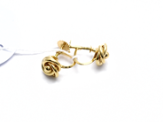Pawnitems, Earrings 1 pair screw lock 18K 2,4g, in auction: Pawn – Tuesday 31 July 2012