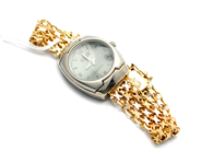 Pawnitems, Ladie´s wristwatch Sina quartz/working not with X-länkarmband damaged 18K ca17g, in auction: Pawn – Tuesday 31 July 2012