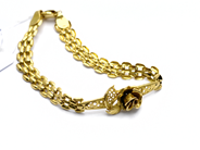 Pawnitems, Bracelet 21K somewhat skew 13,1g, in auction: Pawn – Tuesday 31 July 2012