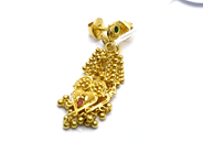 Pawnitems, Earrings 1 pair 21K 8,1g, in auction: Pawn – Tuesday 31 July 2012