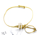 Pawnitems, Bangle with ring 21K damaged 6,7g, in auction: Pawn – Tuesday 31 July 2012