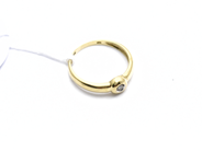 Pawnitems, Ring with diamond approx 0,03ct 18K Ø163/4 2g, in auction: Pawn – Tuesday 31 July 2012
