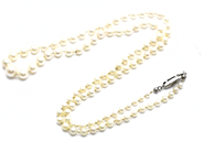 Pawnitems - Pearl necklace graduated with silver clasp 56cm - View 1