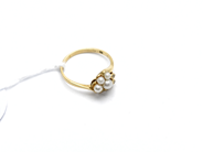 Pawnitems - Ring with pearls 18K Ø171/4 18K 2,6g - View 1