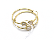 Pawnitems, Earrings 1 Pair with stones 18K 7,3g, in auction: Pawn – Tuesday 31 July 2012