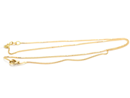 Pawnitems, Necklace Box-chain with stone 44cm 18K 3,8g, in auction: Pawn – Tuesday 31 July 2012