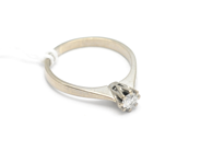 Pawnitems, Ring 18K white gold with diamond ca0,18ct/naggad 3,1g, in auction: Pawn – Tuesday 31 July 2012