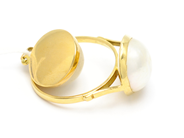 Pawnitems, Pendant Ring Ø20 18K with pearls 7,1g, in auction: Pawn – Tuesday 31 July 2012