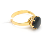 Pawnitems, Ring 18K with red stones Ø173/4 4,6g, in auction: Pawn – Tuesday 31 July 2012