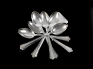 Pawnitems, Coffee spoons 6 items Ingrid Silver 120mm 72,3g, in auction: Pawn – Tuesday 31 July 2012