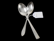 Pawnitems, Spoons 2 items Silver 1 items Table spoon Swedish Pointed 180mm 1 items Tablespoon Rosenholm 197mm 93,9g, in auction: Pawn – Tuesday 31 July 2012
