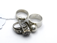 Pawnitems, Rings Silver Ø161/2 17,2g, in auction: Pawn – Tuesday 31 July 2012