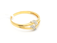 Pawnitems, Ring 18K with diamonds 2xca0,005ct Ø181/2 2g, in auction: Pawn – Tuesday 31 July 2012