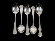 Pawnitems, Coffee spoons 5 items Silver 110-120mm 66,5g, in auction: Pawn – Tuesday 31 July 2012