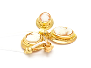 Pawnitems, Earrings 1 Pair Pendant 18K allt with cameos 2,7g, in auction: Pawn – Tuesday 31 July 2012