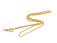 Pawnitems, Necklace "curb" 18K 40cm 1,6g, in auction: Pawn – Tuesday 31 July 2012