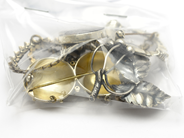 Pawnitems, Lot of silver 830/1000 with stones defect 55,3g, in auction: Pawn – Tuesday 31 July 2012