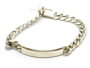 Pawnitems, Bracelet "curb" with integrated pendant 925/1000 21,5cm 32,4g, in auction: Pawn – Tuesday 31 July 2012