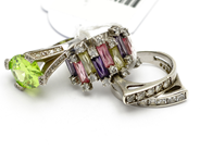 Pawnitems, Lot of silver 925/1000 with stones defect 25,5g, in auction: Pawn – Tuesday 31 July 2012