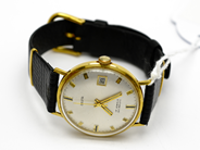 Pawnitems - Men´s wristwatch Desta 18K leather strap, manual winding - View 1