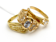 Pawnitems - Lot of gold with stones 18K defect 10g - View 1