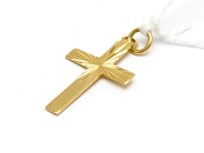 Pawnitems, Pendant Cross 18K 0,7g, in auction: Pawn – Tuesday 31 July 2012