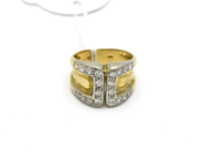 Pawnitems, Ring 18K Ø18 with stones 8,9g, in auction: Pawn – Tuesday 31 July 2012