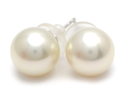 Jewellery - PEARL EARRINGS, South sea pearls 11 mm pushback - View 1