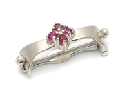 Jewellery - PÄRLAVKORTARE, 18K white gold with rubies - View 1